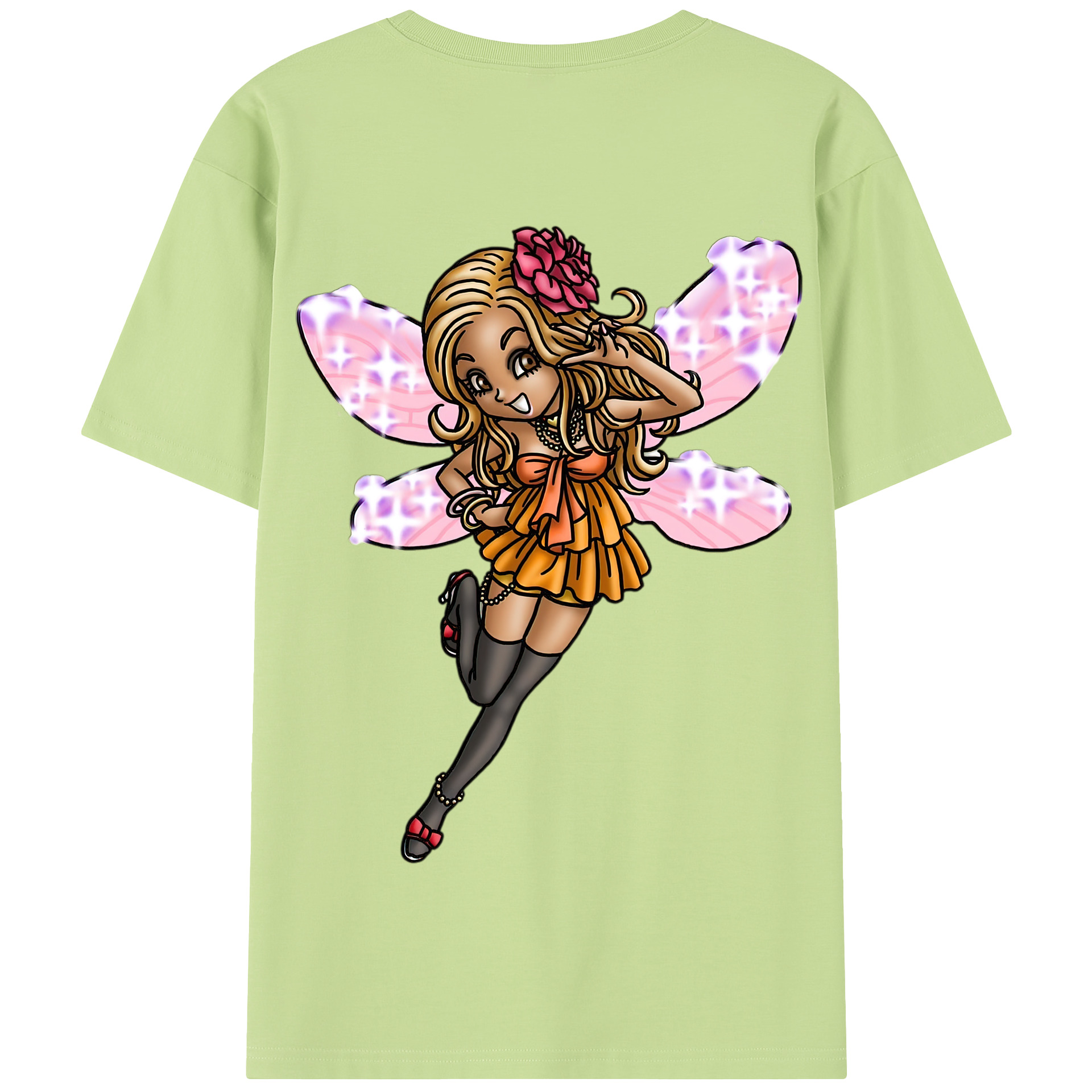 （画像用） ドラゴンクエスト Doragon Kuesuto Dragon Quest 綿100％半袖Tシャツ（背面プリント）